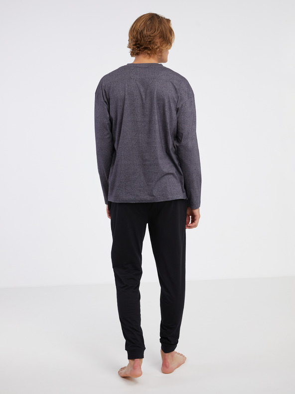 HUGO Schwarzer und grauer HUGO Pyjama für Herren