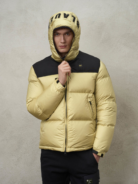 Blauer Beige Herren Daunenjacke Blauer Bernard