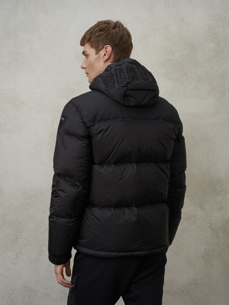 Blauer Schwarze Herren Daunenjacke Blauer Bernard