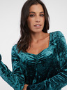 Orsay Petrolfarbenes Damen-Samt-Top ORSAY