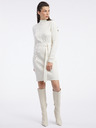 Orsay Cremefarbenes Damen-Pulloverkleid ORSAY