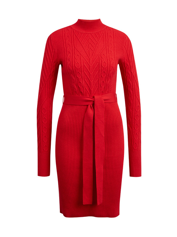 Orsay Rotes Damen-Pullover-Kleid ORSAY