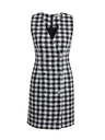 Orsay Weiß-schwarz kariertes Damenkleid ORSAY