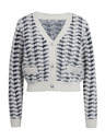 Orsay Schwarz-weiß gemusterte Damen-Strickjacke ORSAY