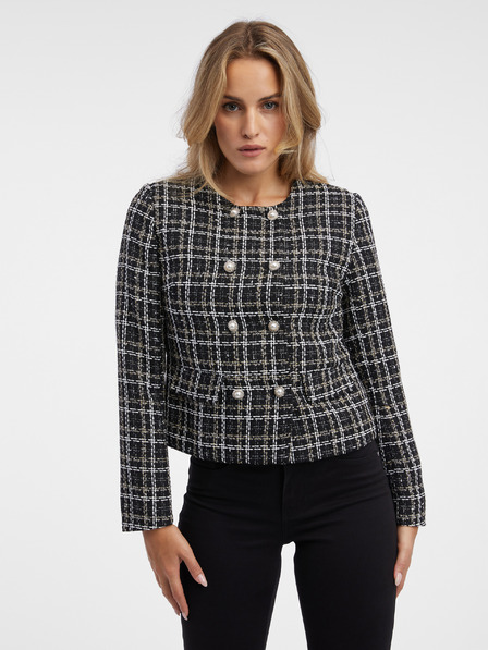 Orsay Schwarze gemusterte Damenjacke ORSAY