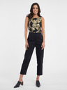 Orsay Gold-schwarzer Damen-Blumen-Jumpsuit ORSAY