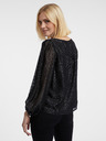 Orsay Schwarze gemusterte Damenbluse ORSAY