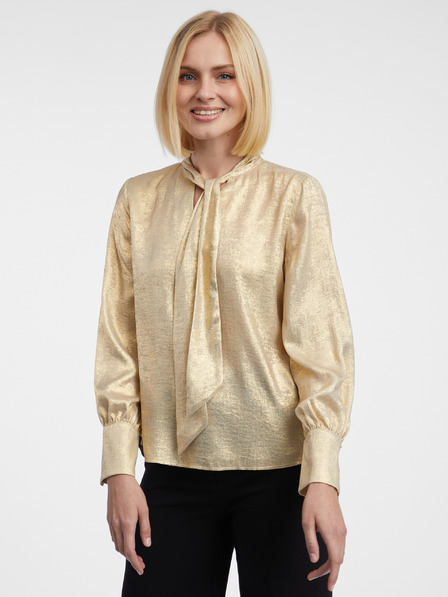Orsay Damen-Satinbluse in Gold ORSAY