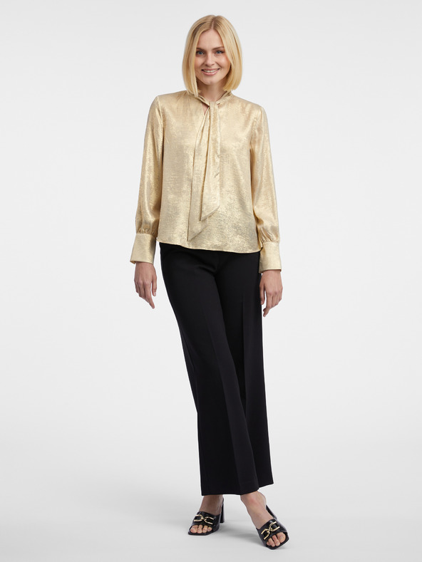 Orsay Damen-Satinbluse in Gold ORSAY