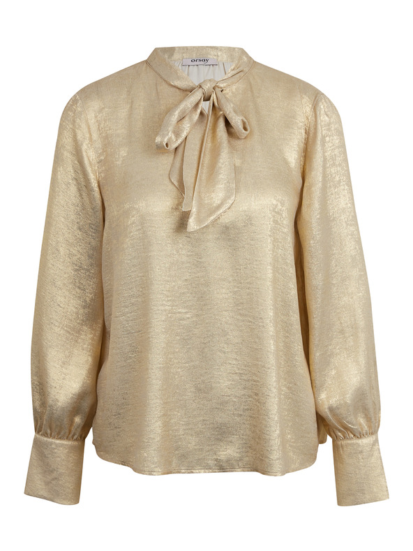 Orsay Damen-Satinbluse in Gold ORSAY