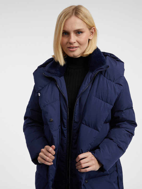 Orsay Dunkelblauer Damen-Daunenmantel ORSAY
