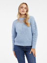 Orsay Hellblauer Damenpullover mit Spitze ORSAY