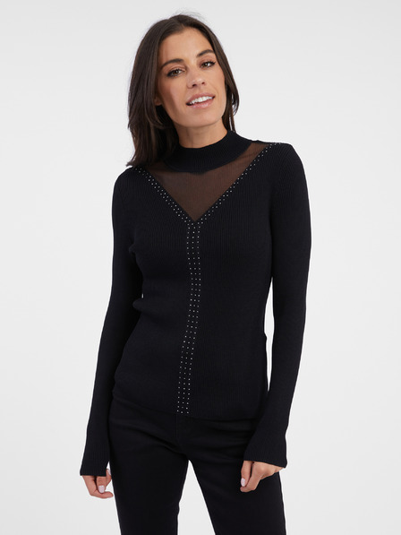 Orsay Schwarzer Damen-Rippenpullover ORSAY