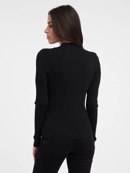 Orsay Schwarzer Damen-Rippenpullover ORSAY