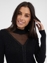 Orsay Schwarzer Damen-Rippenpullover ORSAY