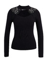 Orsay Schwarzer leichter Damenpulli mit Spitze ORSAY