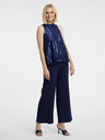 Orsay Dunkelblaue Damenbluse mit Pailletten ORSAY