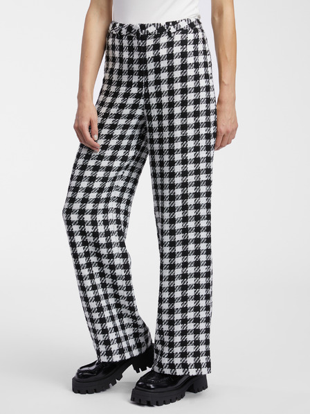 Orsay Weiß und schwarz gemusterte ORSAY-Hose für Damen