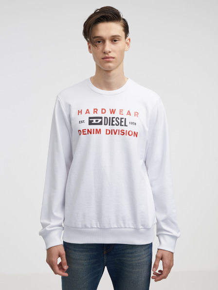 Diesel Weißer Herren-Hoodie Diesel