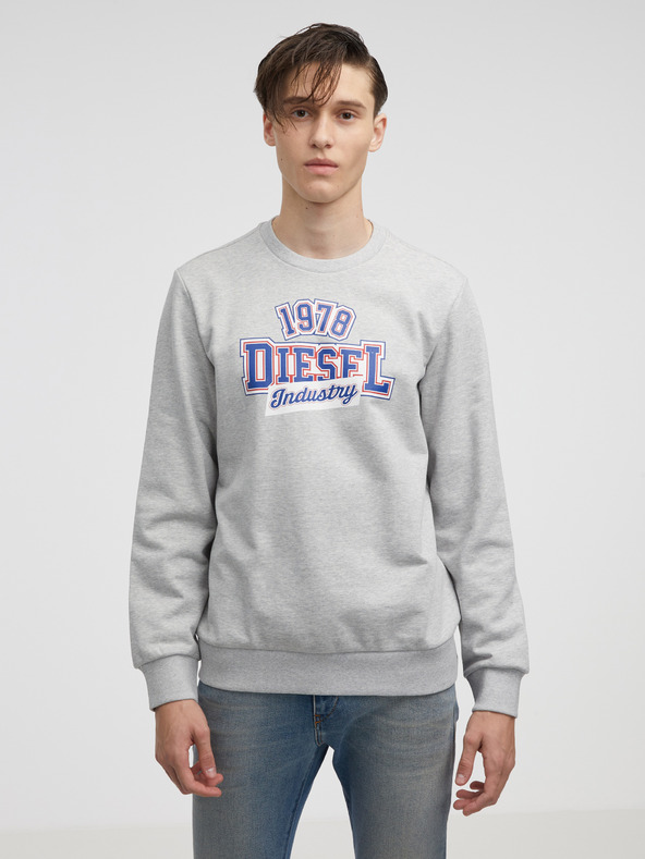 Diesel Diesel Herren Kapuzenpullover grau
