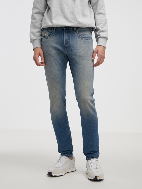 Diesel Blaue Herrenjeans mit schmaler Passform Diesel