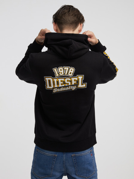 Diesel Schwarzer Herren Hoodie Diesel