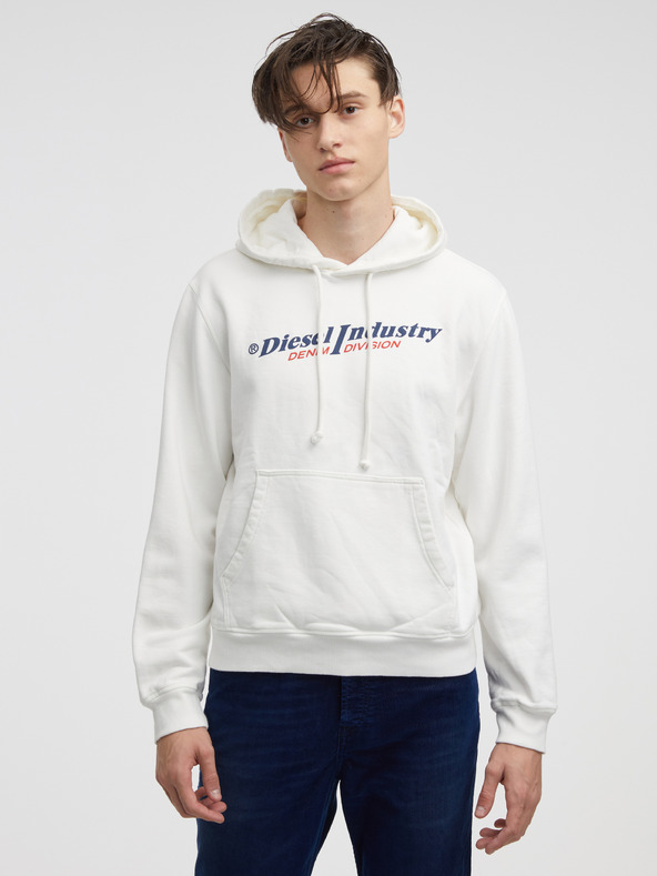 Diesel Weißer Herren-Hoodie Diesel