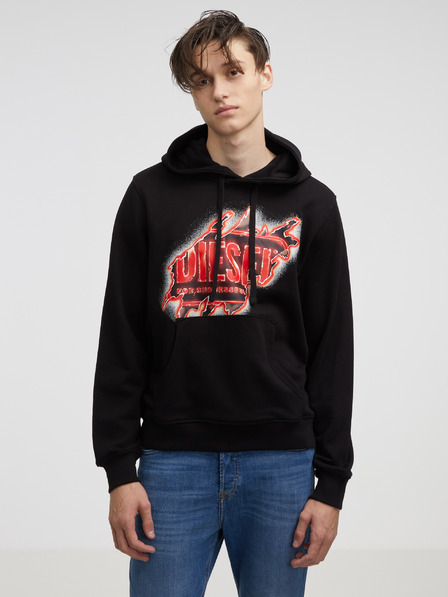 Diesel Schwarzer Herren Hoodie Diesel