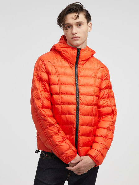 Diesel Diesel Rote Herren Steppwinterjacke