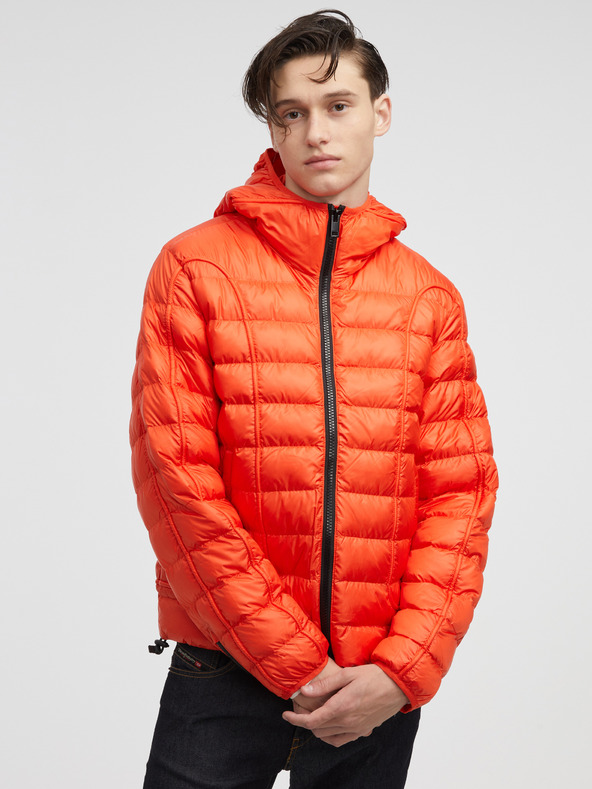 Diesel Diesel Rote Herren Steppwinterjacke