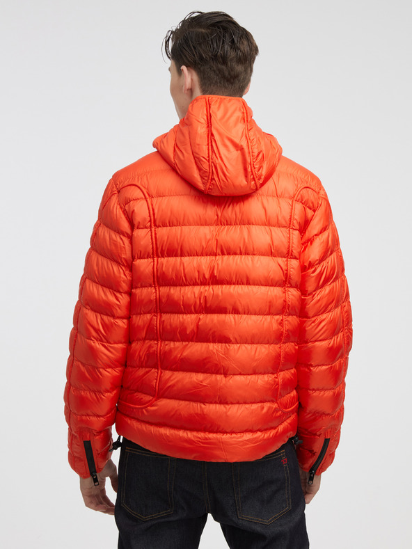 Diesel Diesel Rote Herren Steppwinterjacke