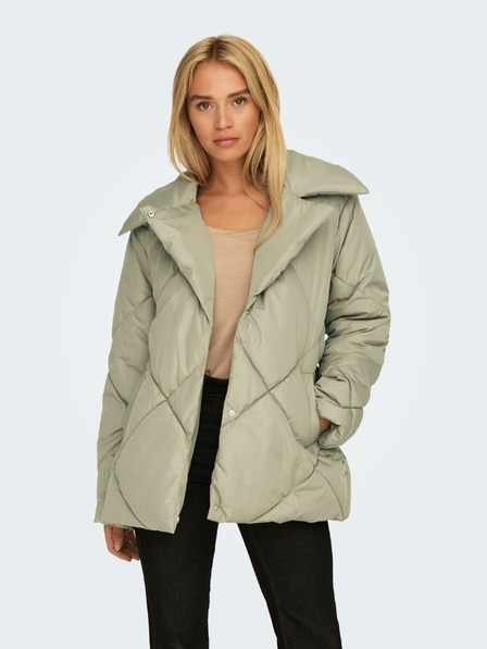 ONLY Khakifarbene Damen-Steppjacke NUR Sussi