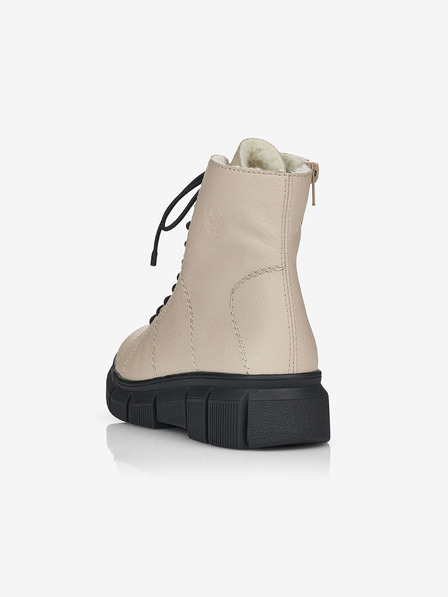 Rieker Beige isolierte Damen-Stiefeletten Rieker