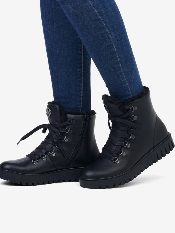 Rieker Schwarze Rieker Damen-Stiefeletten