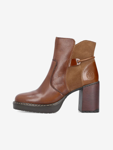 Rieker Braune Damen Lederstiefeletten Rieker