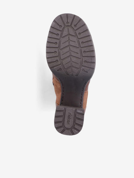 Rieker Braune Damen Lederstiefeletten Rieker
