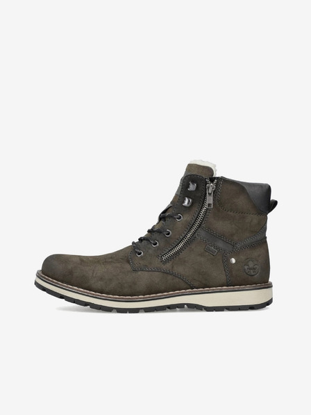 Rieker Khakifarbene Herren-Winterstiefeletten aus Wildleder Rieker