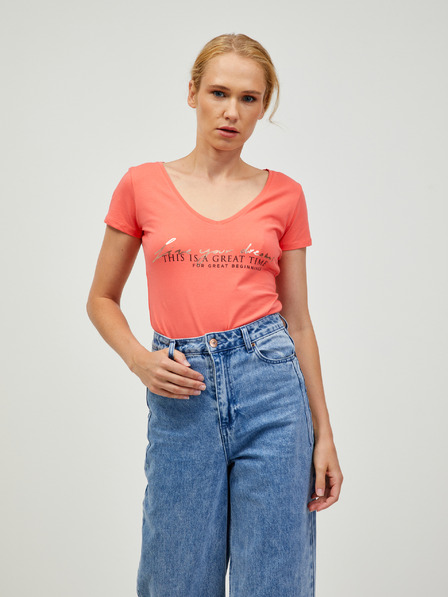 Orsay Korallenrotes T-Shirt ORSAY