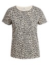 Orsay Beigefarbenes T-Shirt mit Tiermuster ORSAY