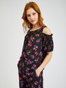 Orsay Schwarze geblümte Bluse ORSAY