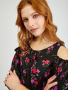 Orsay Schwarze geblümte Bluse ORSAY