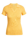 Orsay Gelbes geripptes Damen-Poloshirt ORSAY