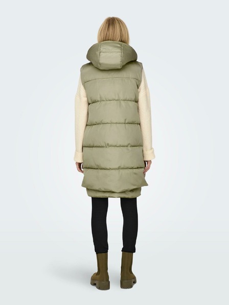 ONLY Khaki Damen-Steppweste ONLY New Nora
