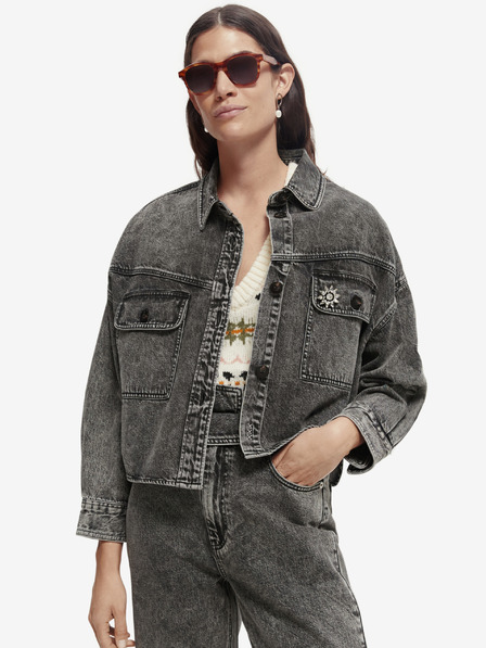 Scotch & Soda Schwarze Damen-Jeansjacke von Scotch & Soda