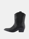 Pieces Schwarze Damen Lederstiefeletten Pieces Sarada