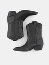 Pieces Schwarze Damen Lederstiefeletten Pieces Sarada