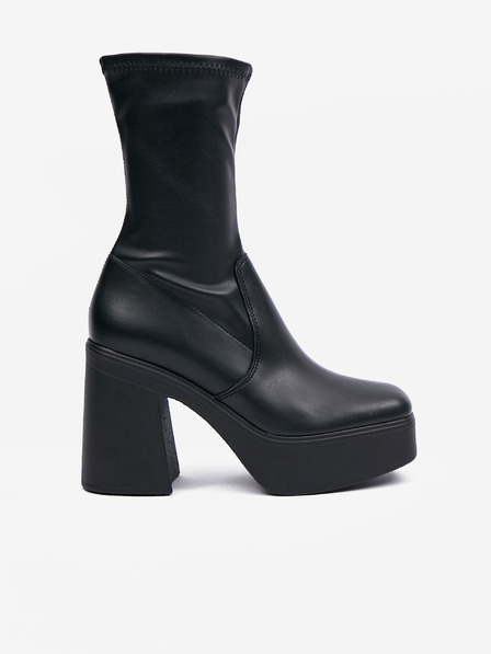 Steve Madden Schwarze Damen Steve Madden Niedrige Phoenix Absatzstiefeletten