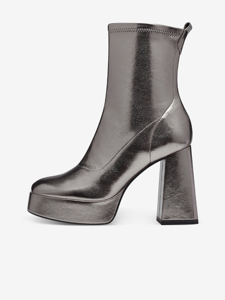 Tamaris Tamaris Silberne Damen-Stiefeletten mit Absatz