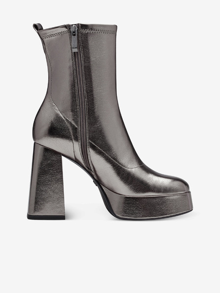 Tamaris Tamaris Silberne Damen-Stiefeletten mit Absatz