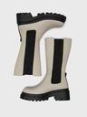 ONLY Cremefarbene niedrige Damenstiefel ONLY Doja